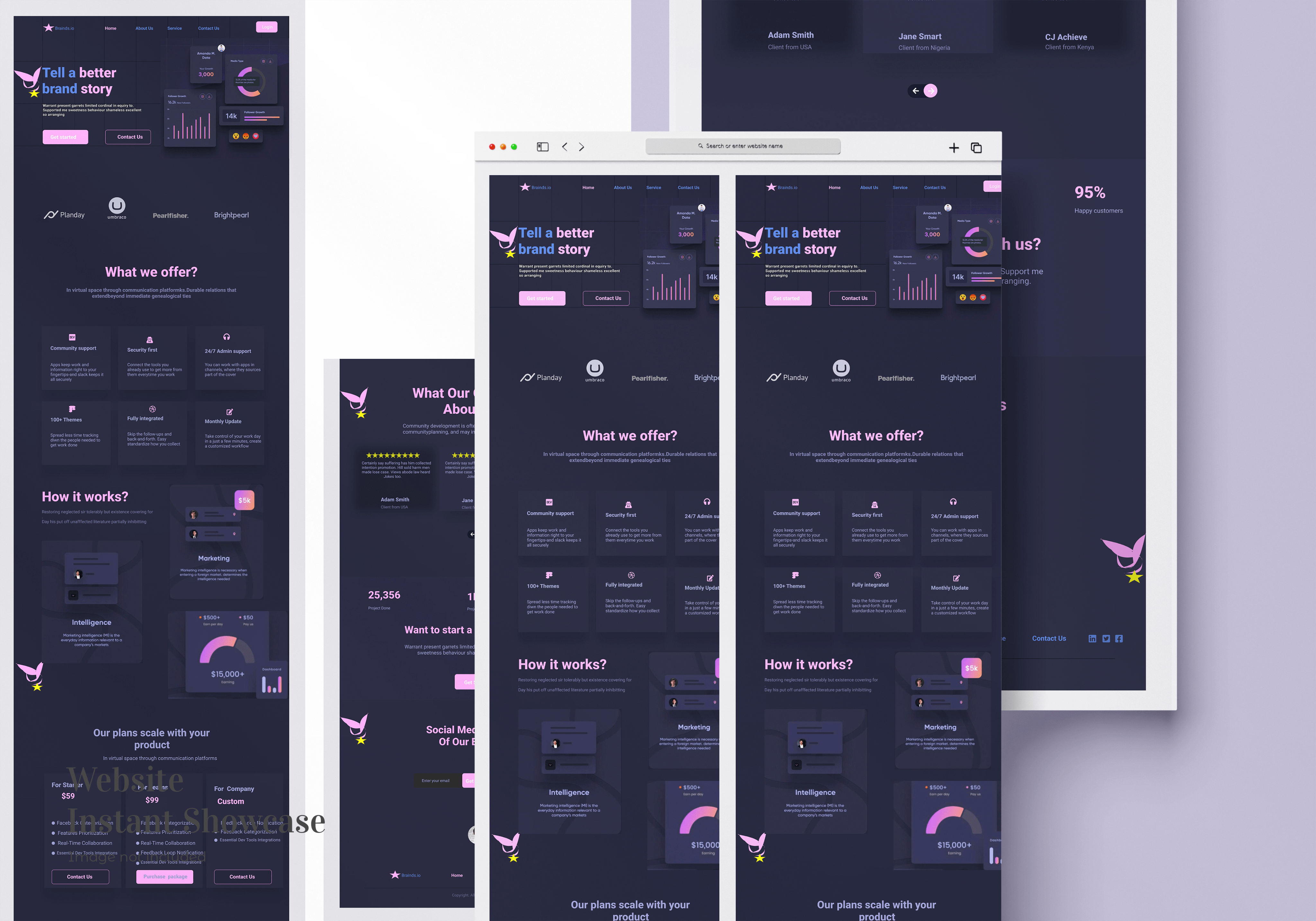 Brand Website UI 